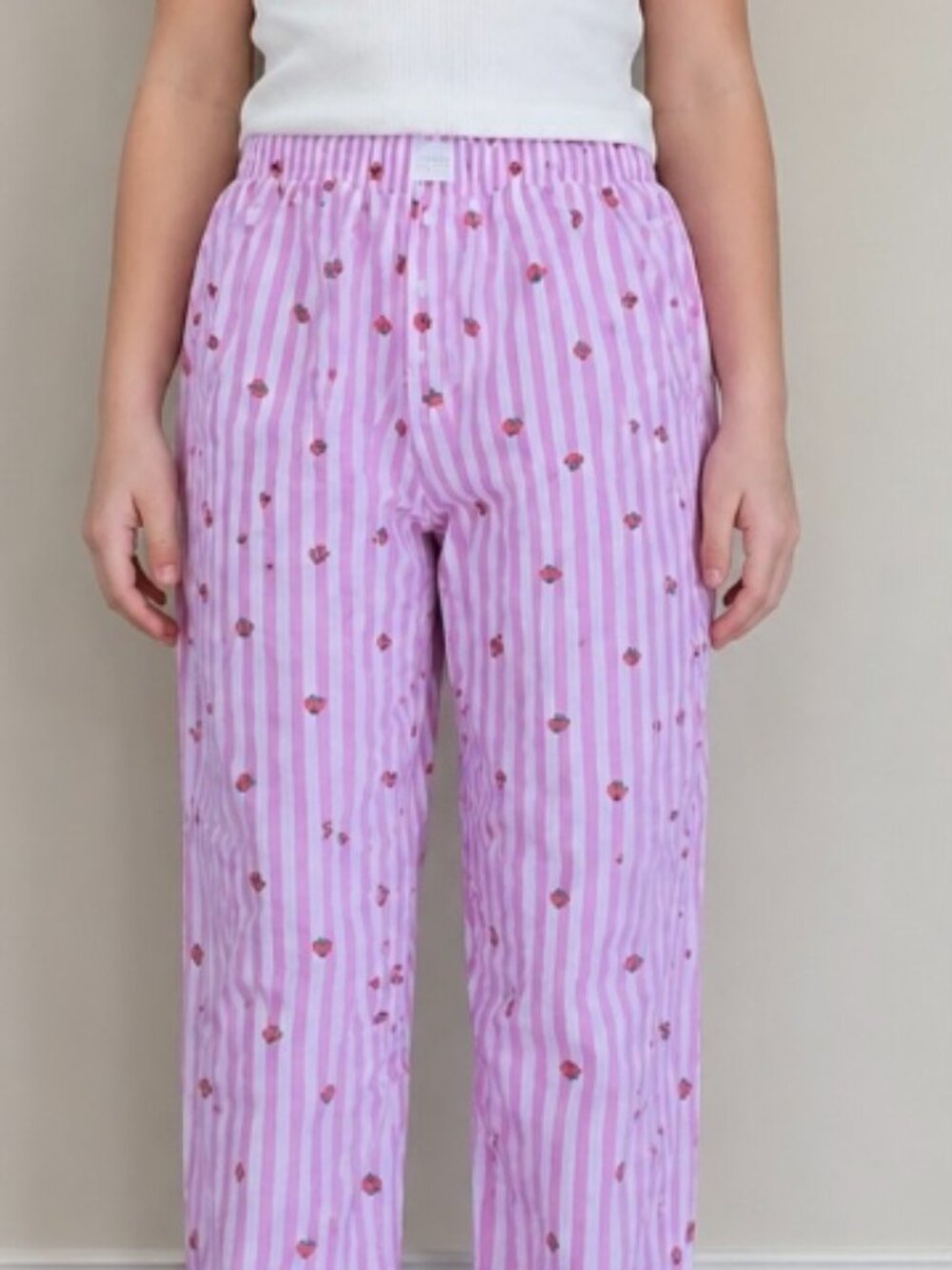 O.N.L.Y. Pajama Pants BOTTOMS ONLY Elastic Waist 2 Pockets Size Small